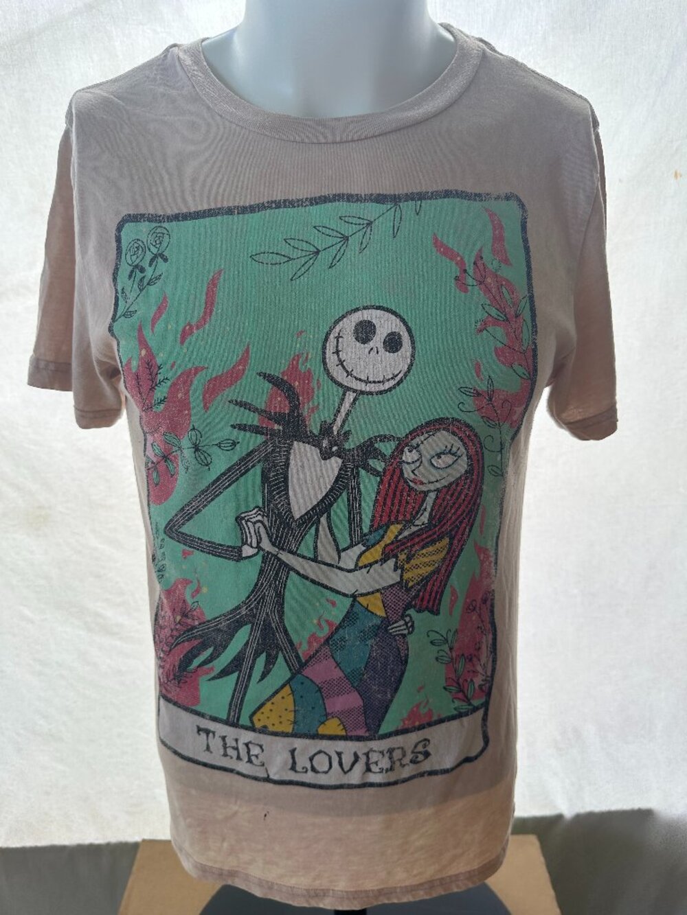 The Lovers Disney Men's Brown T Shirt Size Medium Cotton Polyester